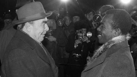 Менгісту Хайле Маріам під час візиту до СРСР  у 1978 році зустрівся з Леонідом Брежнєвим.