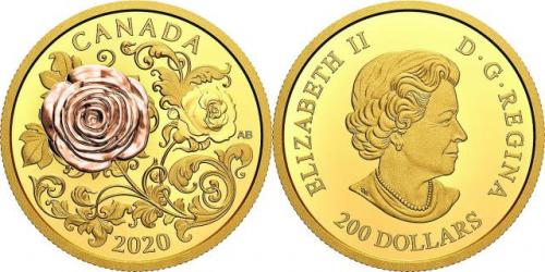 Монета номіналом 200 канадських доларів  коштувала для колекціонерів понад  3 200 доларів.